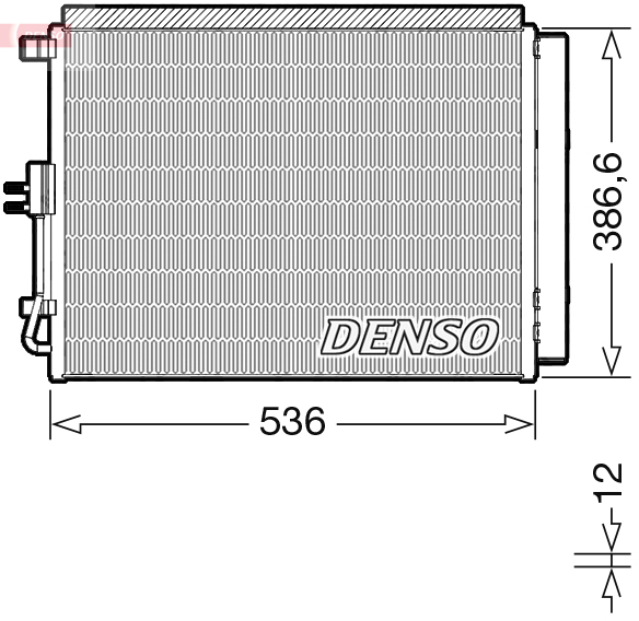 Kondenzátor klimatizácie DENSO