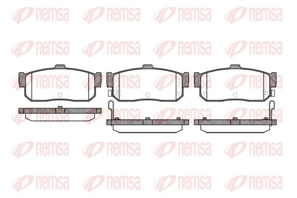 Sada brzdových platničiek kotúčovej brzdy REMSA