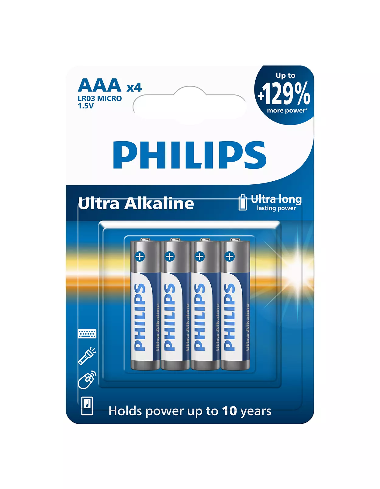 Batéria Philips AAA Ultra Alkaline LR03E4B/10 ...